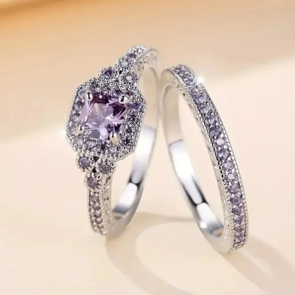 Ladies Elegant bridal Ring set sz 6